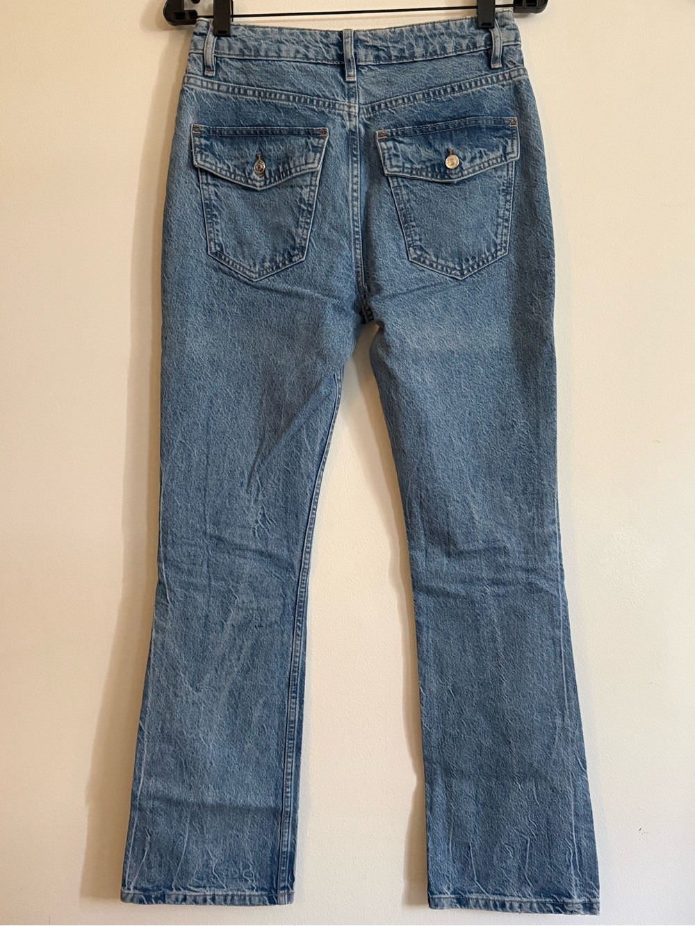 ASOS Light Blue Bootcut Jeans with Back Flap Pockets
